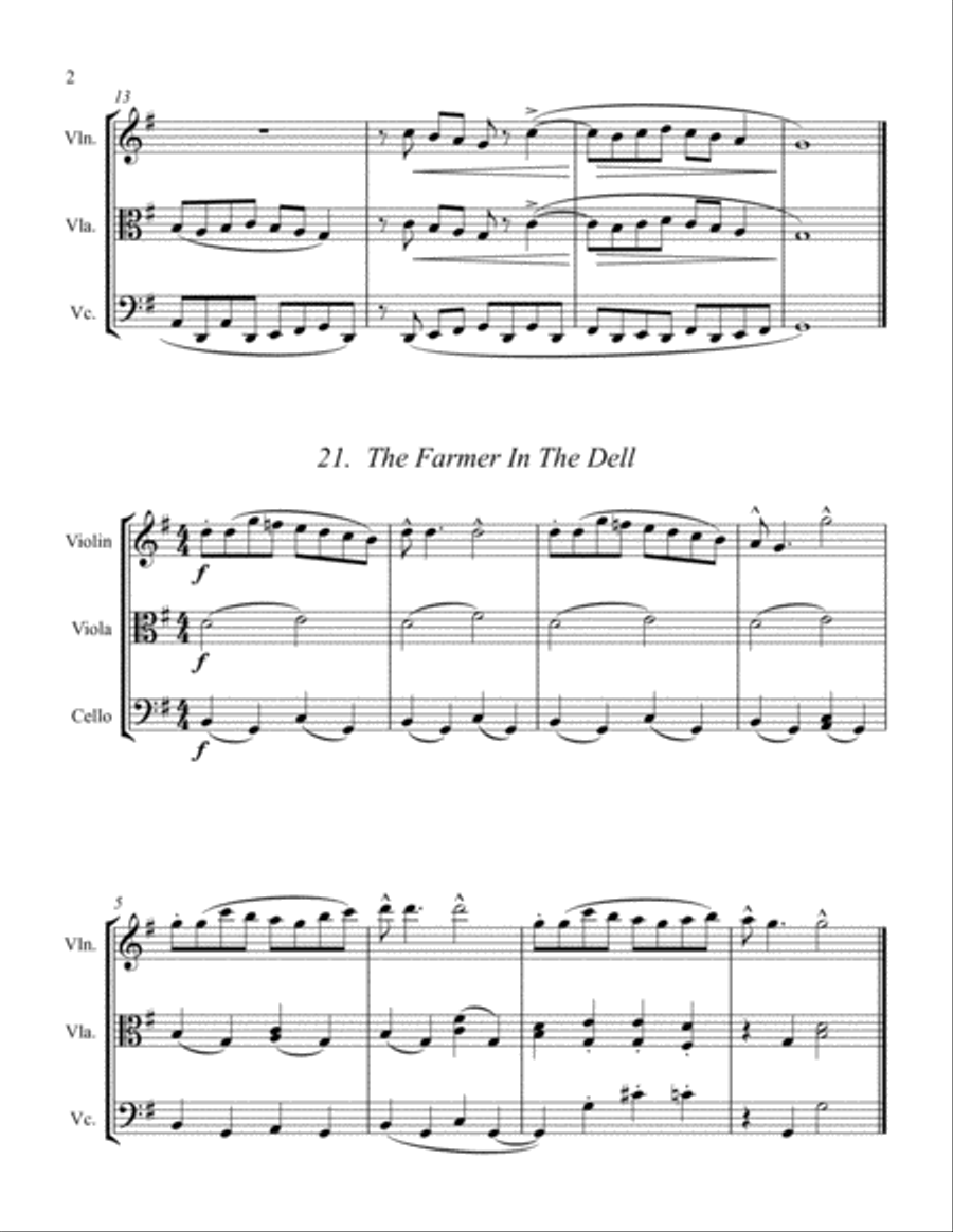 Two Bartók Selections - Béla Bartók (String Trio) String Trio scores gallery preview page 4