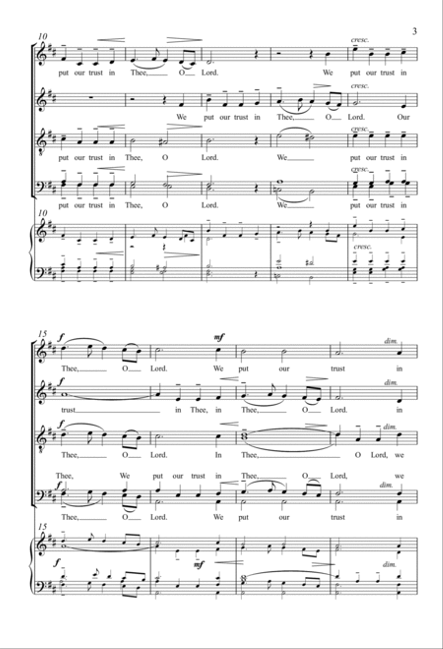 To Thee, We Sing 4-Part scores gallery preview page 2