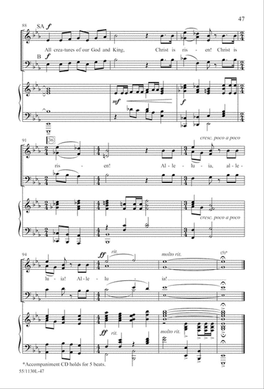 Journey to the Cross 3-Part scores gallery preview page 48