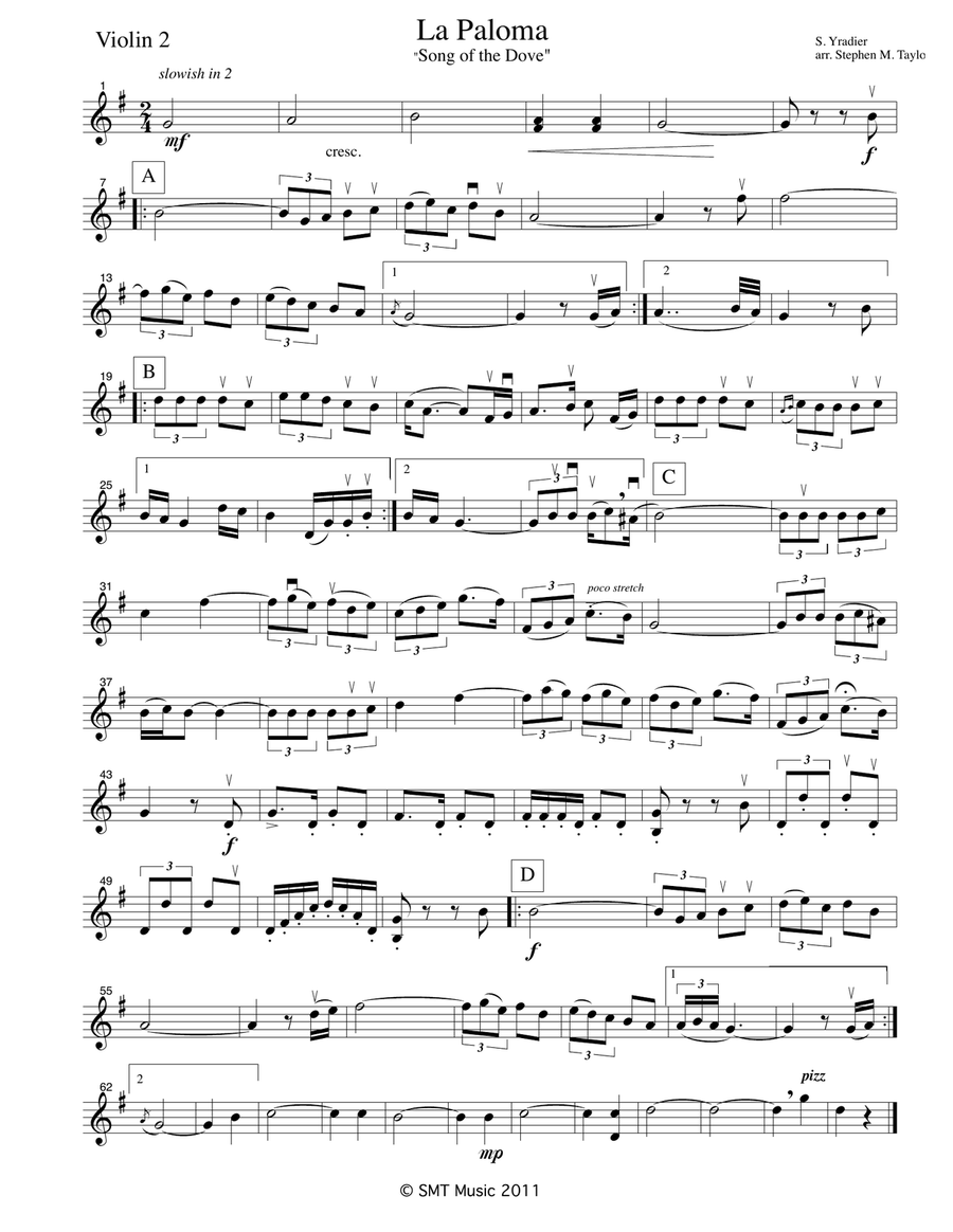 La Paloma String Quartet scores gallery preview page 1
