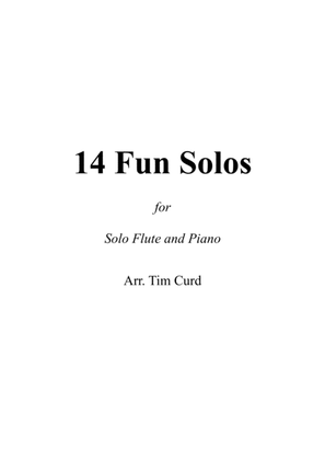 Book cover for 14 Fun Solos for Flute and Piano