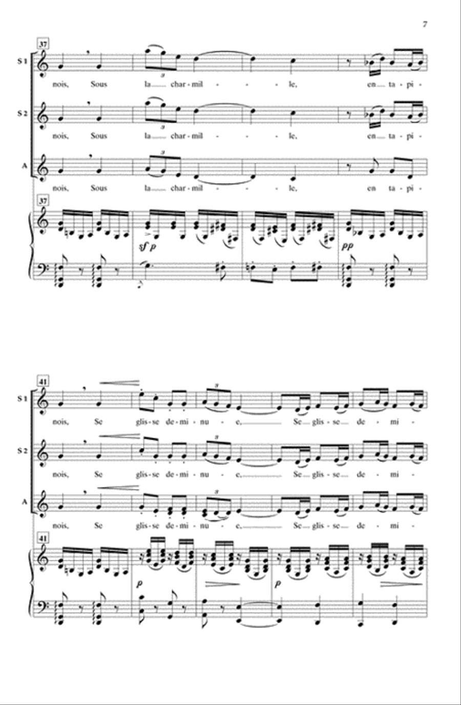 Fantoches (Marionettes) SSA scores gallery preview page 6