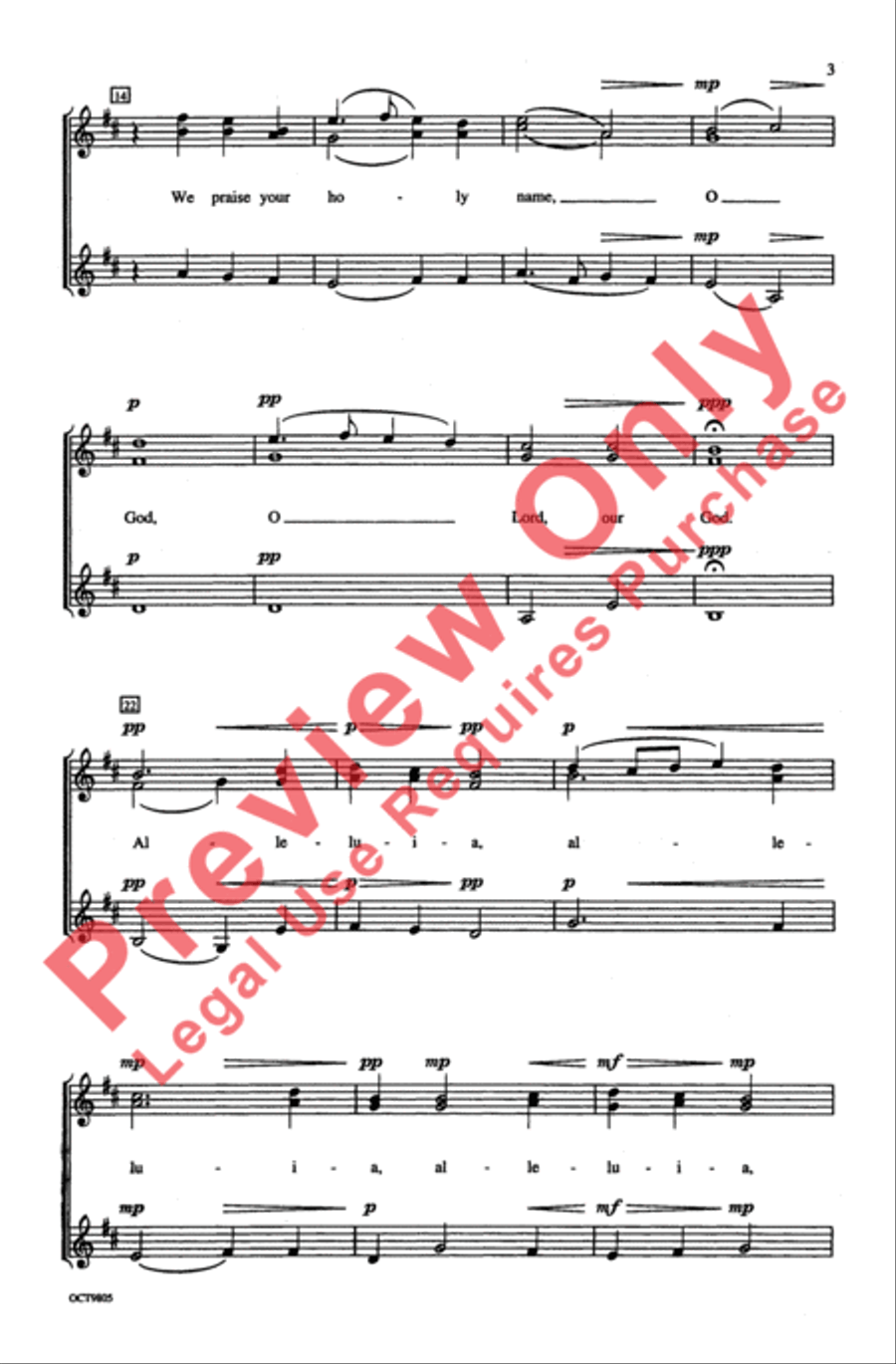 Salvation Is Created Women's Choir scores gallery preview page 3