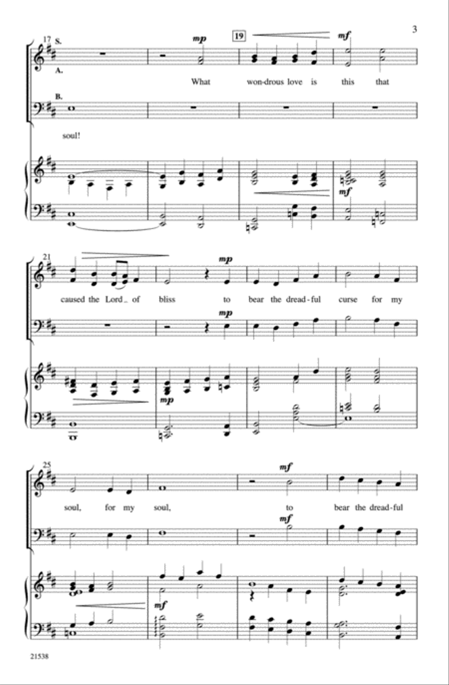 Wondrous Love 3-Part scores gallery preview page 3