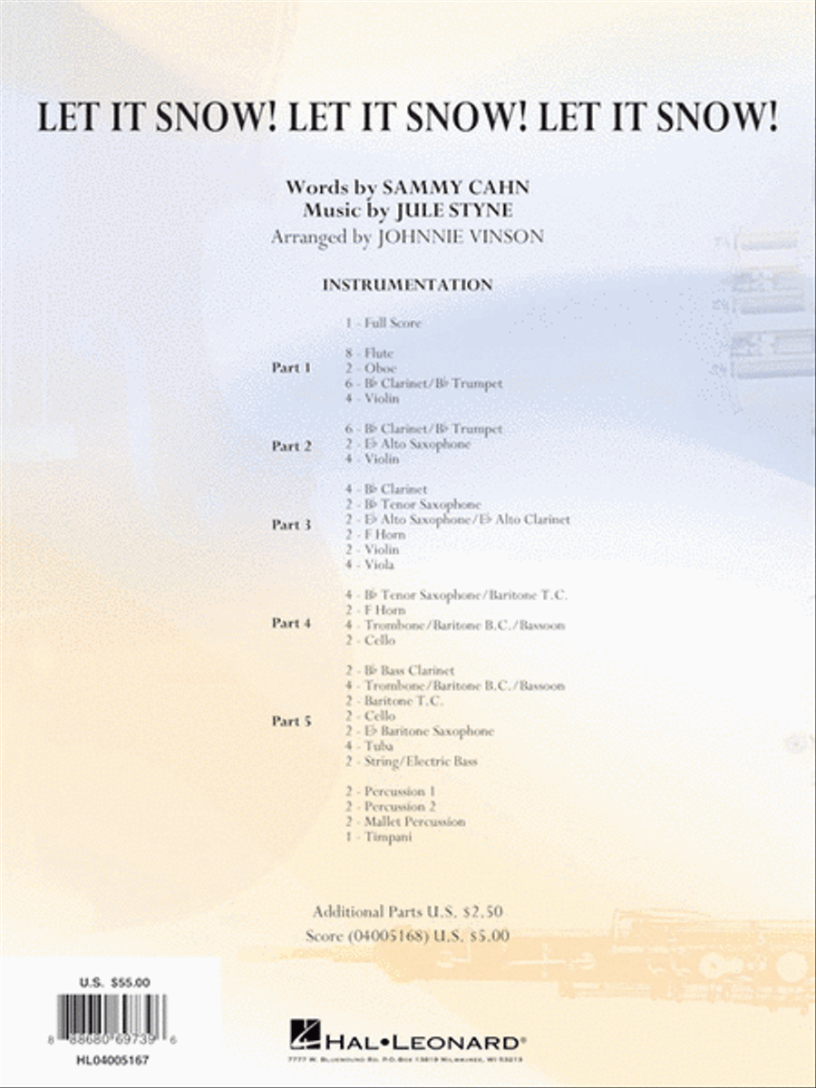 Let It Snow! Let It Snow! Let It Snow! Concert Band scores gallery preview page 5