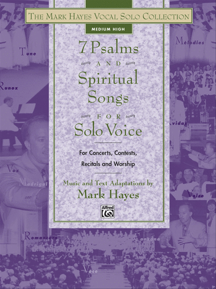 The Mark Hayes Vocal Solo Collection -- 7 Psalms and Spiritual Songs for Solo Voice Medium-High Voice scores gallery preview page 1