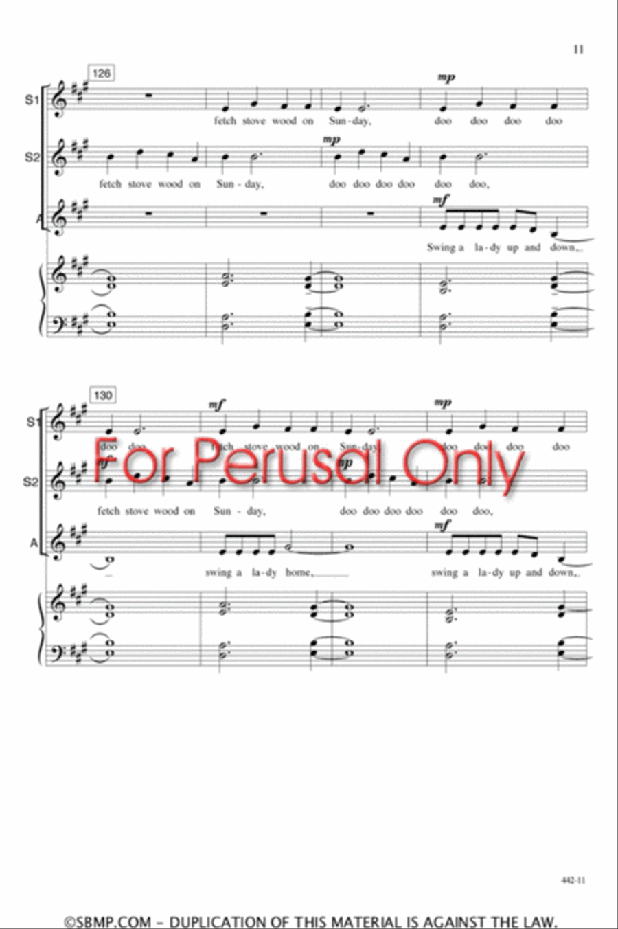 Cedar Swamp - SSA Octavo SSA scores gallery preview page 10