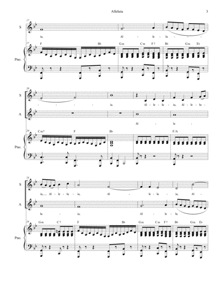 Alleluia (for SATB) image number null