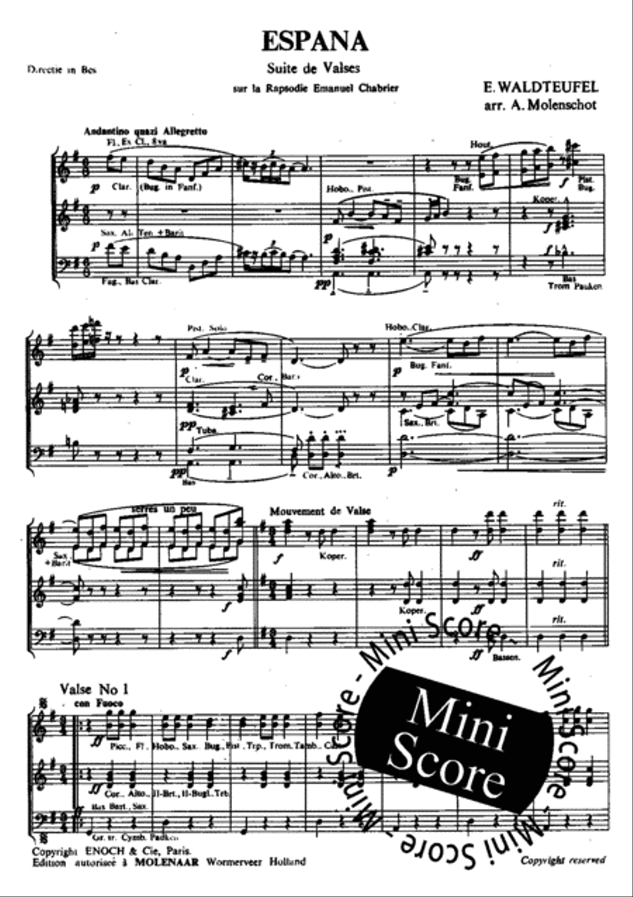 Espana Fanfare Band scores gallery preview page 5
