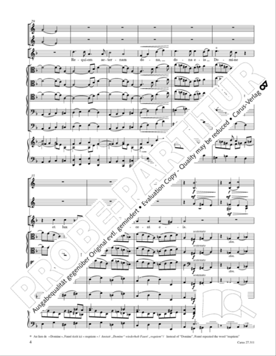 Requiem - church version (Requiem. Fassung mit kleinem Orchester) 4-Part scores gallery preview page 20