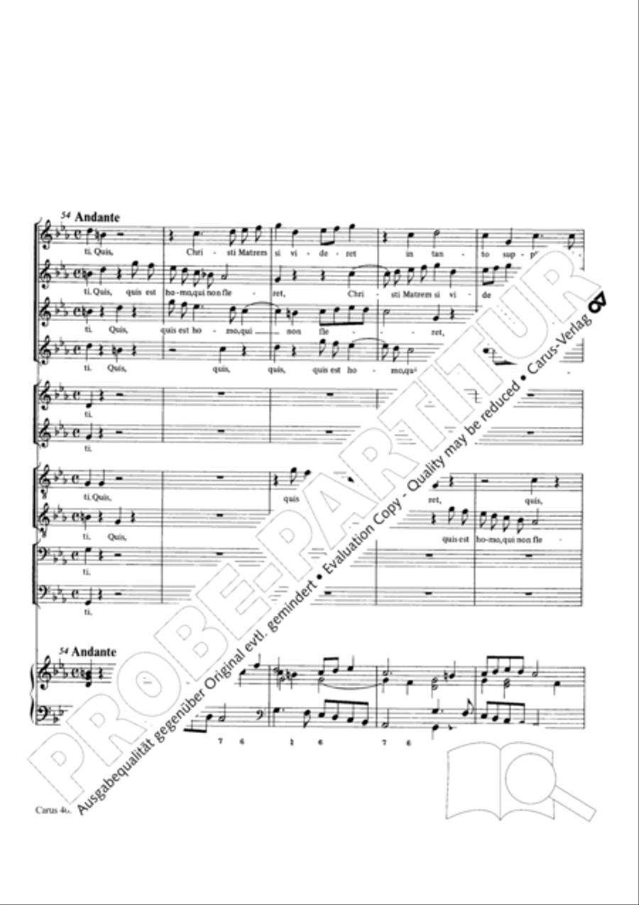 Stabat mater Choir scores gallery preview page 27