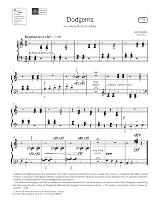 Dodgems (Grade Initial, list C1, from the ABRSM Piano Syllabus 2021 & 2022)
