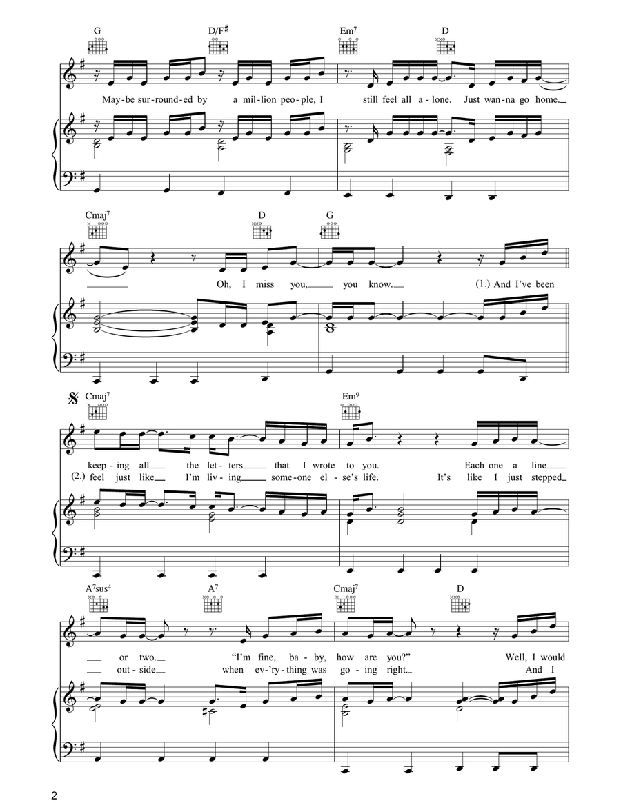 Home Home Acoustic Guitar scores gallery preview page 2