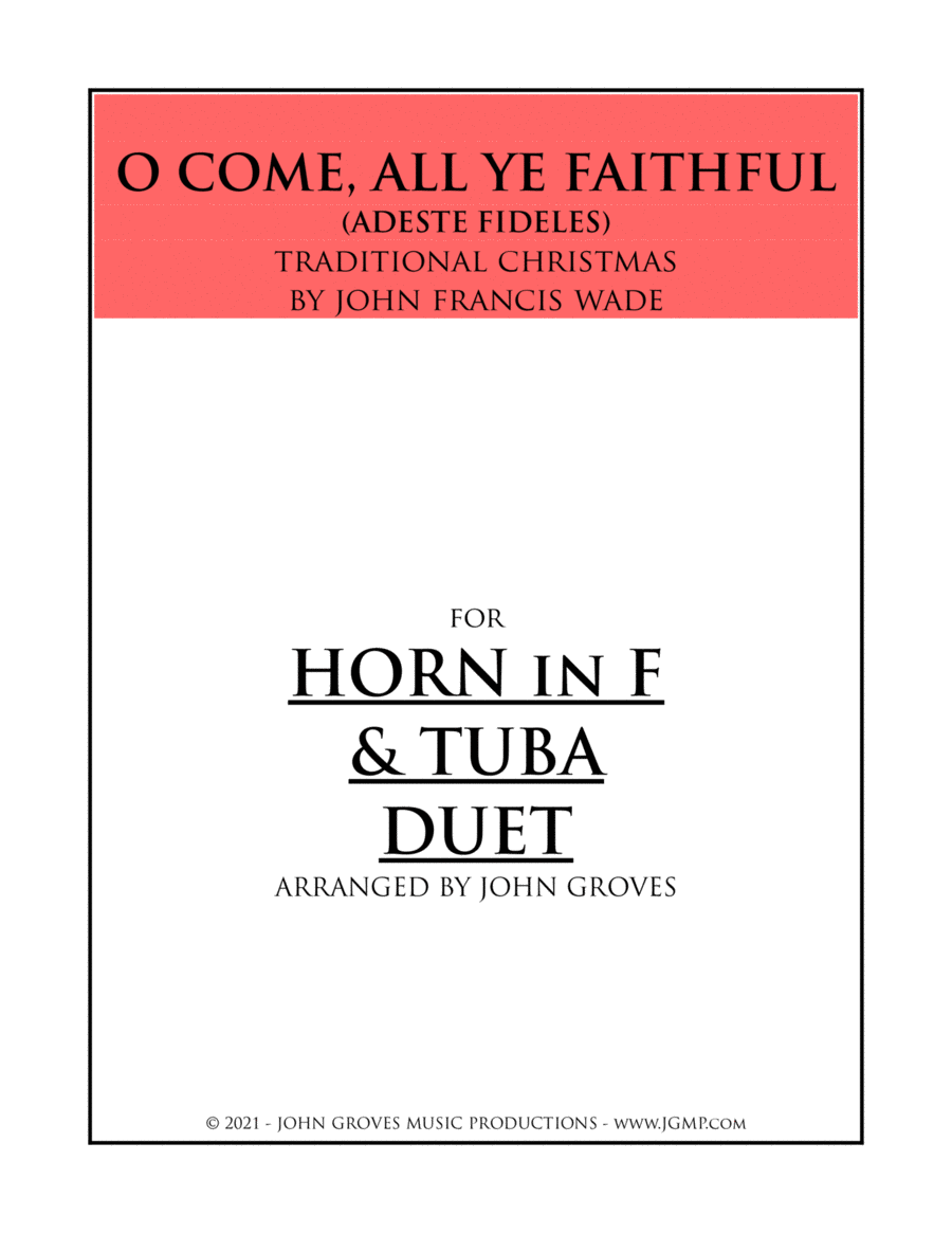 O Come, All Ye Faithful (Adeste Fideles) - French Horn & Tuba Duet image number null