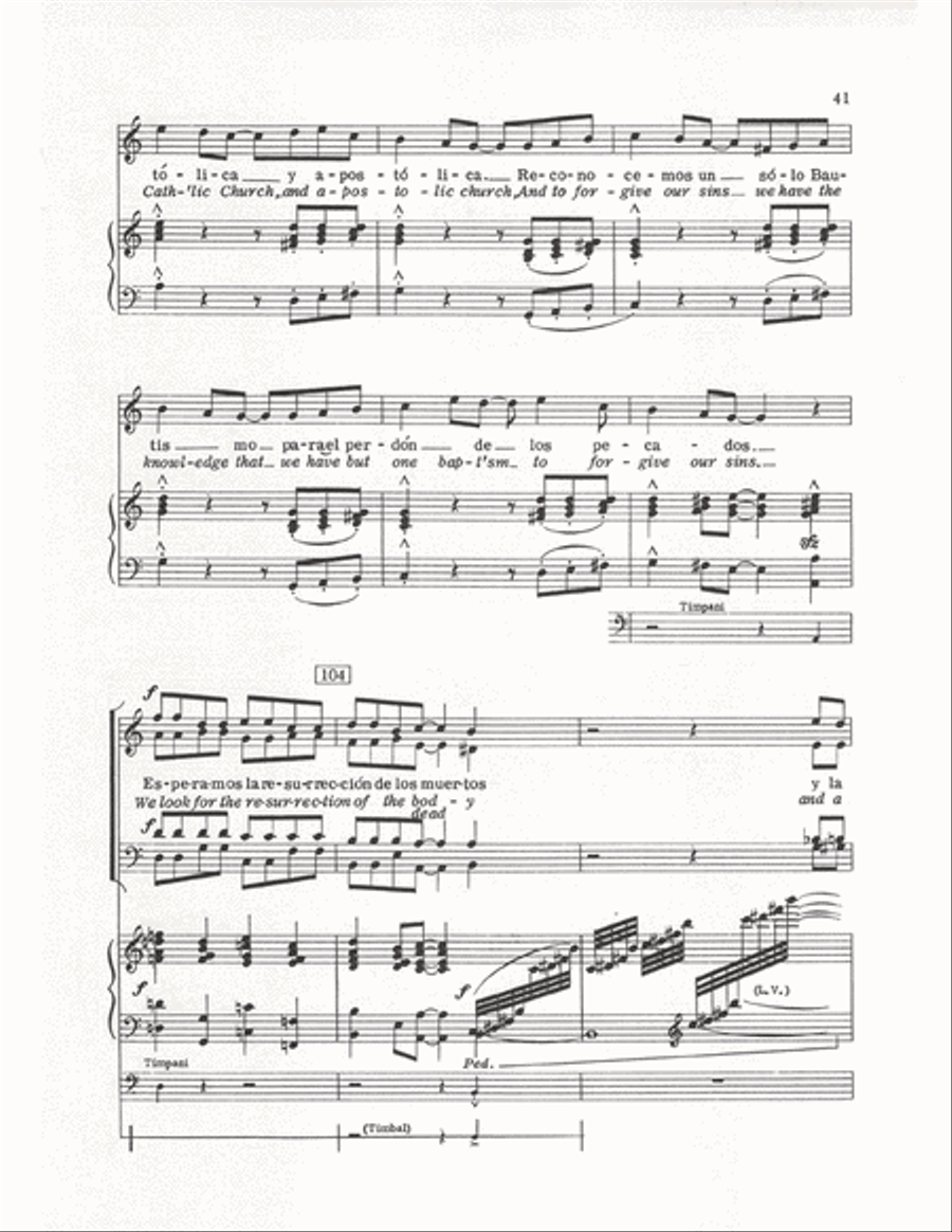The Cuban Mass (Vocal Score) 4-Part scores gallery preview page 38