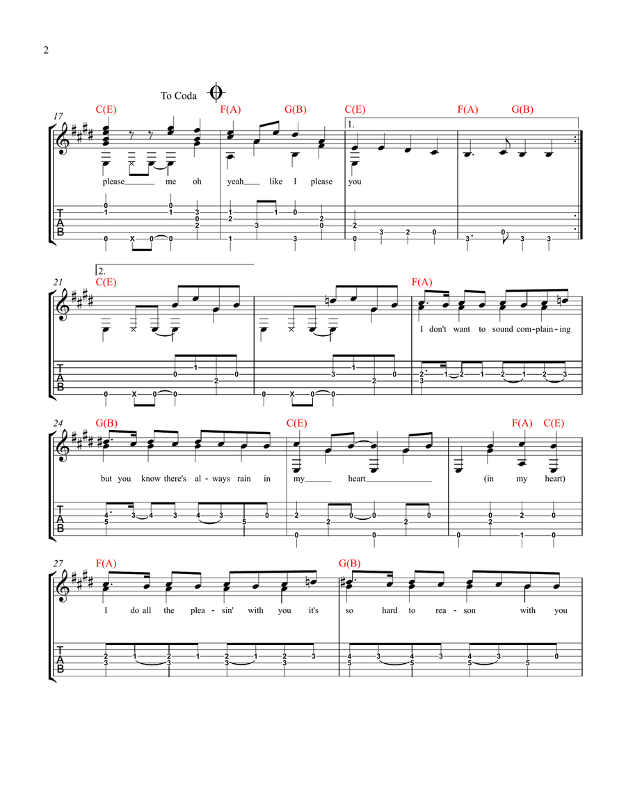 Please Please Me Please Please Me Acoustic Guitar scores gallery preview page 2