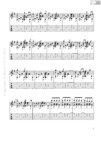 La Chèvre (Sheet music for guitar) image number null
