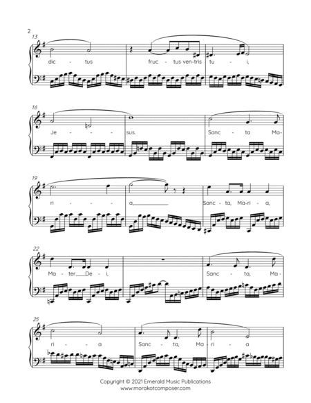 Ave Maria on BACH Cello Suite for Solo Piano image number null
