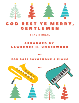 Book cover for God Rest Ye Merry, Gentlemen for Solo Bari Saxophone