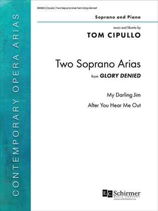 Book cover for Two Soprano Arias from Glory Denied