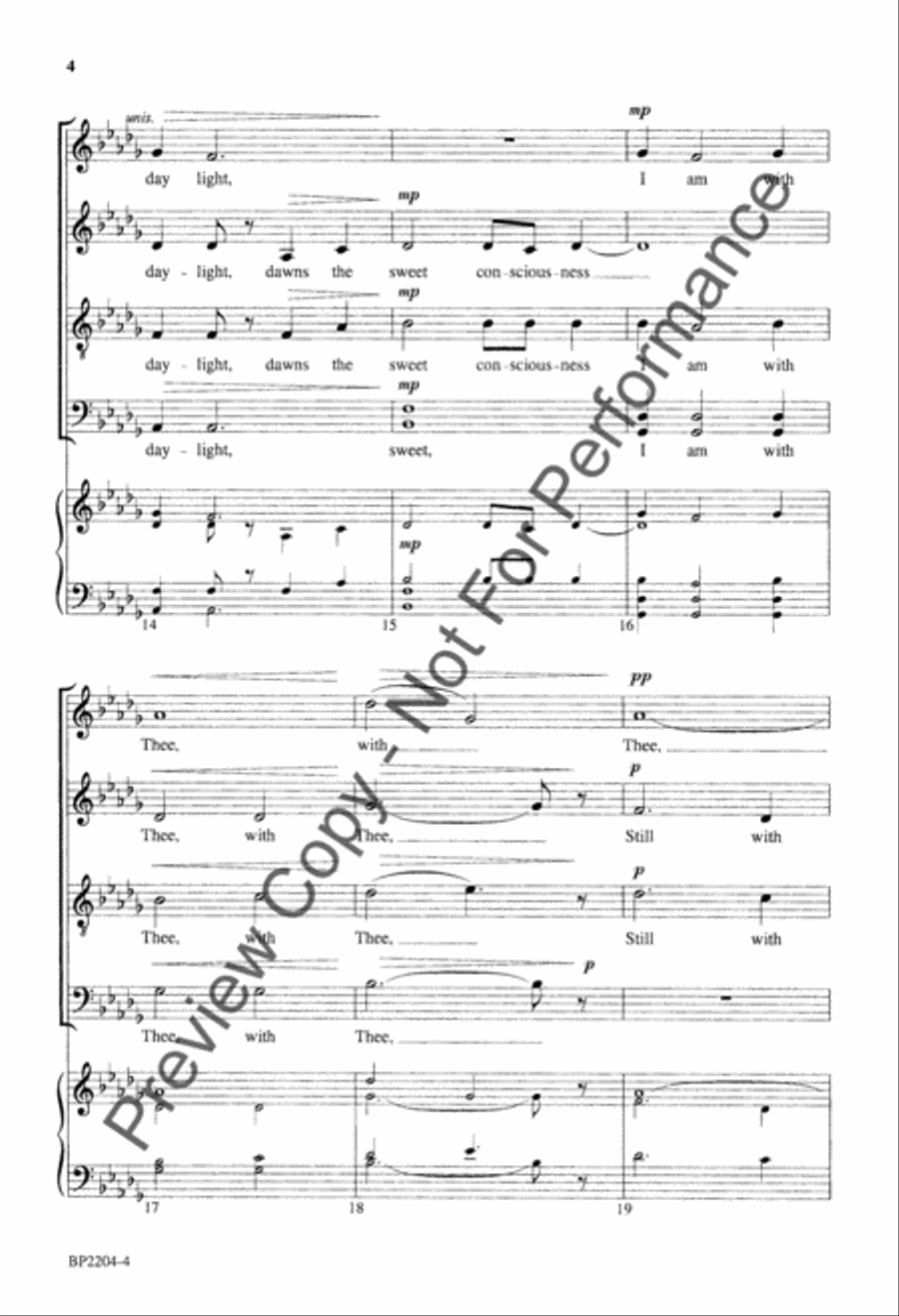 Still With Thee 4-Part scores gallery preview page 5