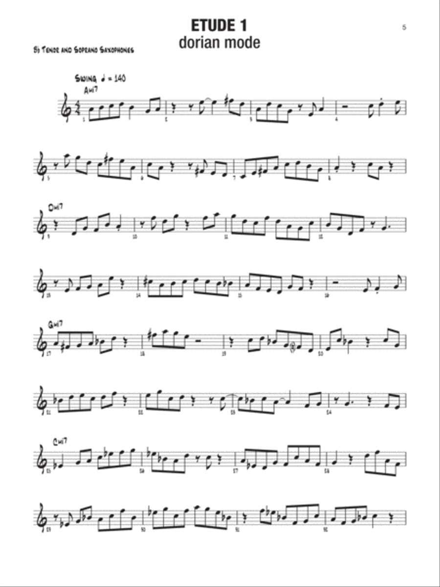 Playing on the Changes Tenor Saxophone scores gallery preview page 7
