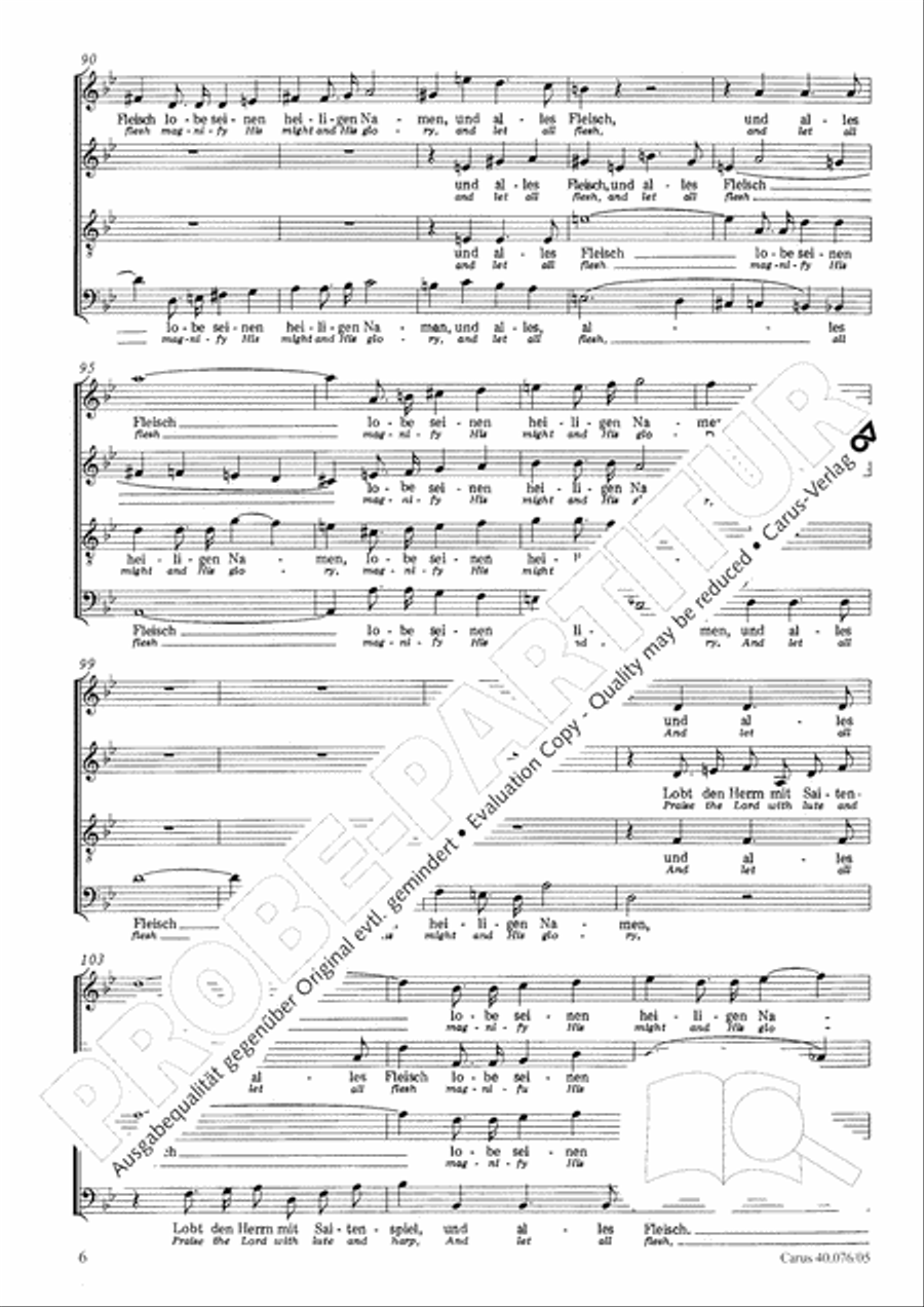 Hymn of Praise, MWV A 18 Hymn of Praise, MWV A 18 SSAATB scores gallery preview page 8