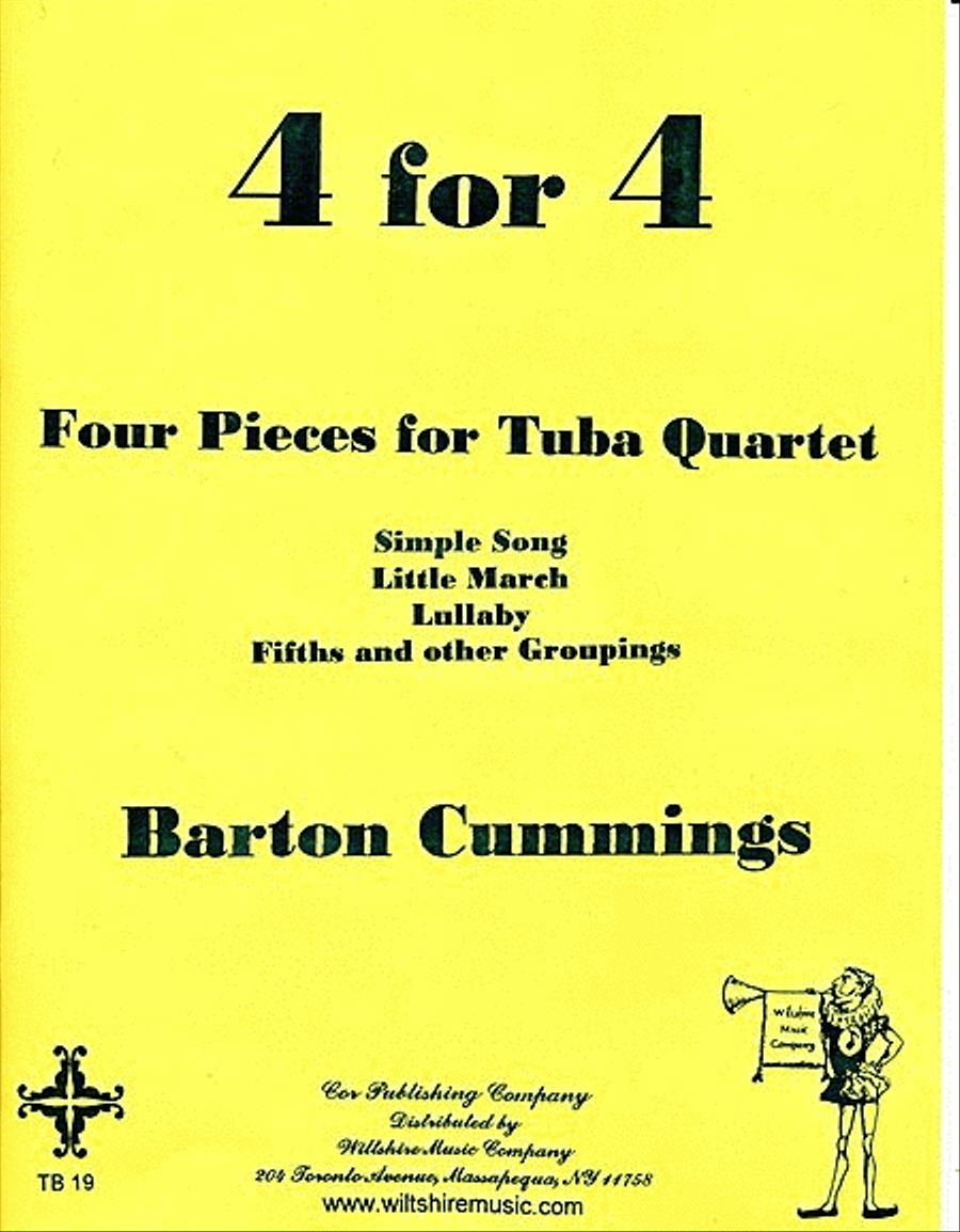 4 for 4 Tuba Quartet scores gallery preview page 1