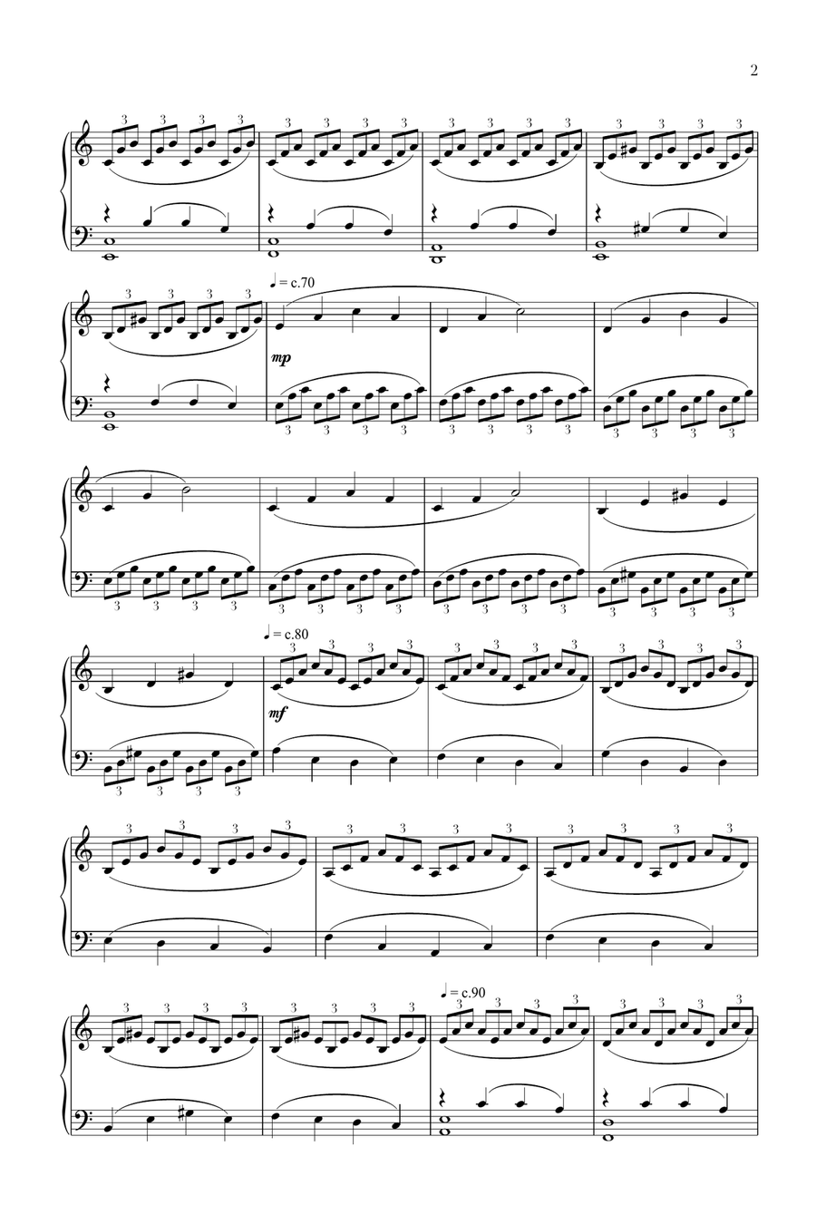 Variations on a Progression Piano Solo scores gallery preview page 2