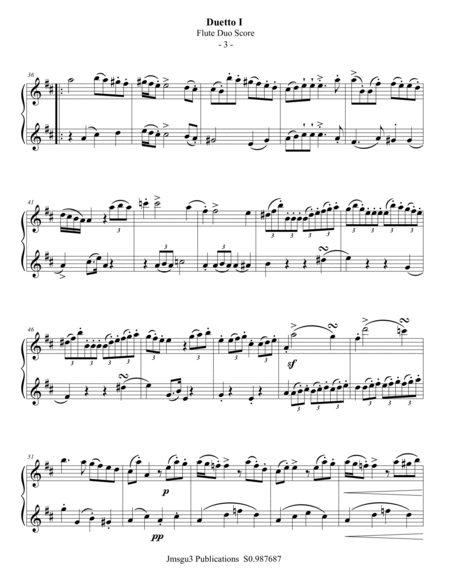 Stamitz: Duet Op. 27 No. 1 for Flute Duo image number null