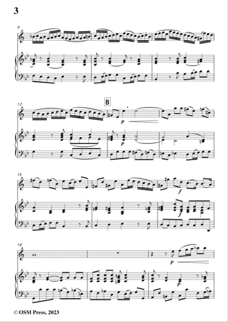 Handel-Sonata,for Clarinet and Piano B-Flat Clarinet scores gallery preview page 4