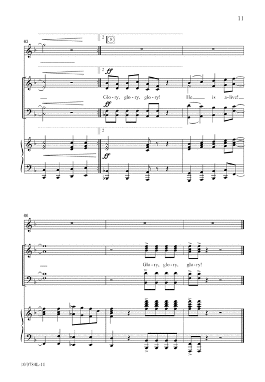 Glory, Glory, Glory! 4-Part scores gallery preview page 11