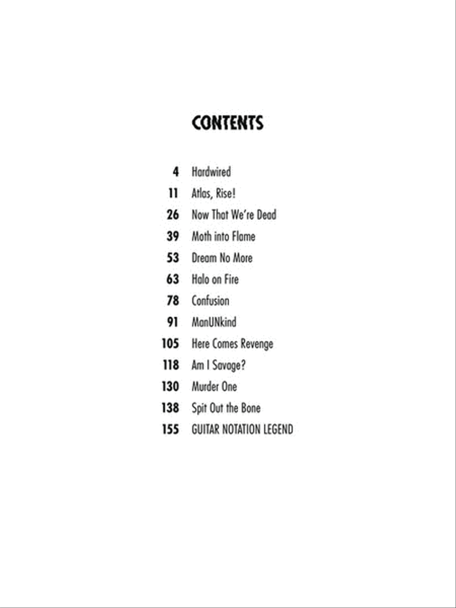 Metallica – Hardwired...To Self-Destruct Electric Guitar scores gallery preview page 2