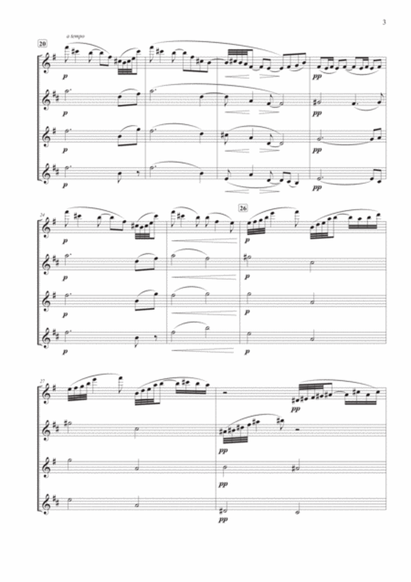 Prelude from "Suite Bergamasque" for Saxophone Quartet image number null