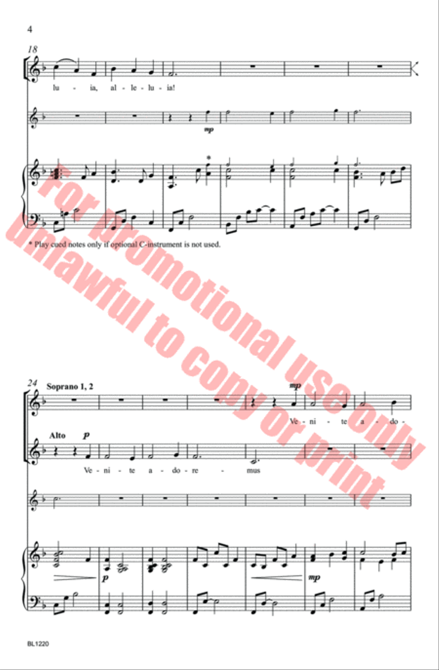 Hodie Christus Natus Est Choir scores gallery preview page 5