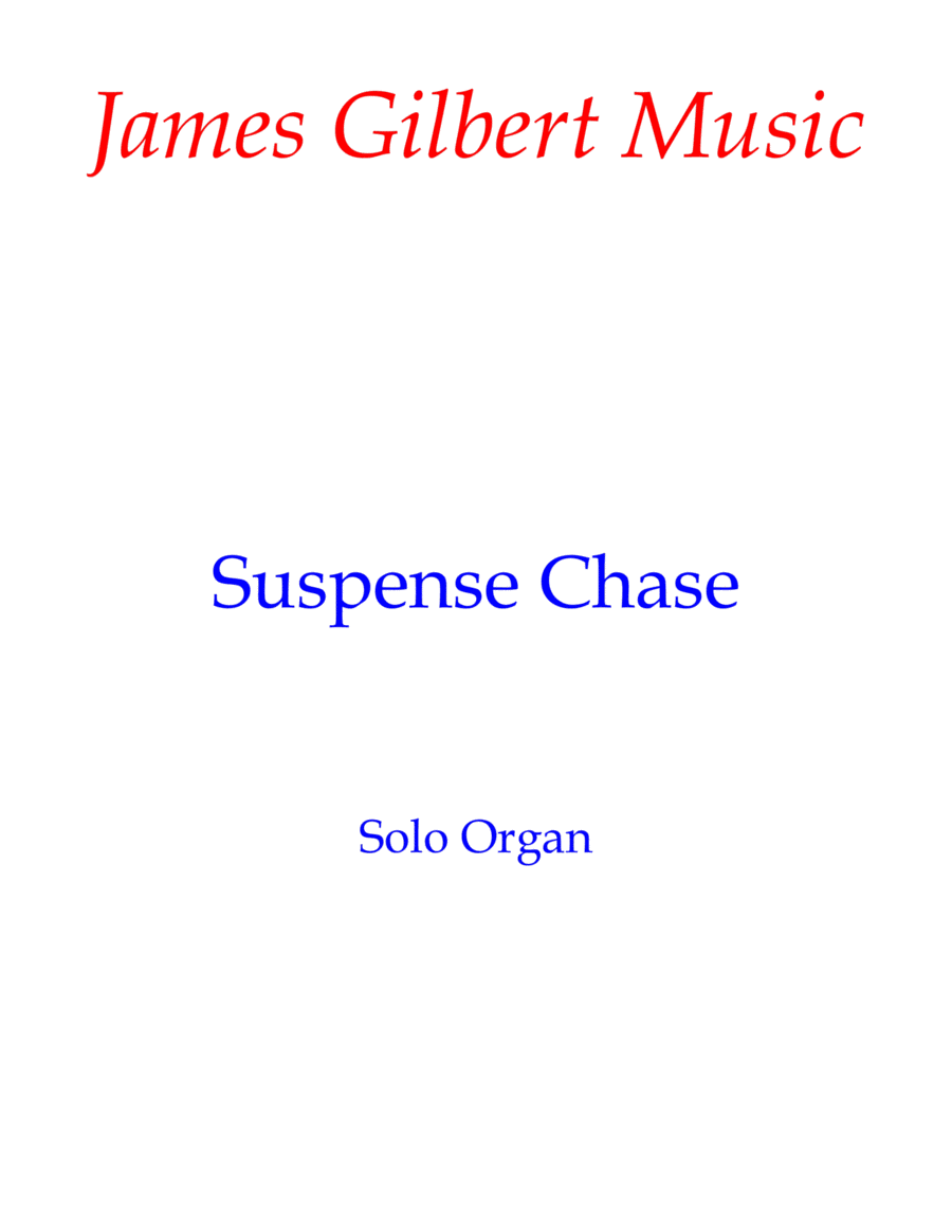 Suspense Chase Suspense Chase Organ Solo scores gallery preview page 1