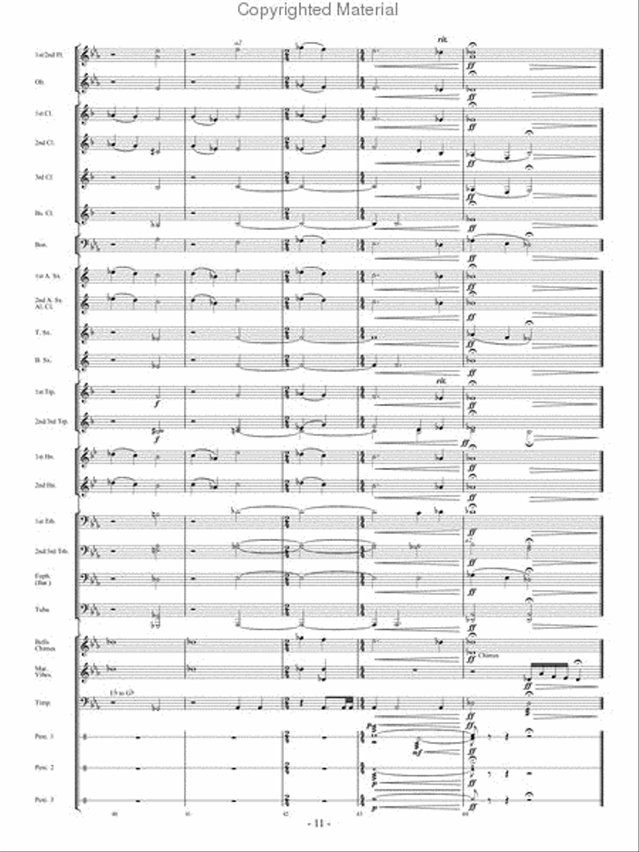 In His Grace In His Grace Concert Band scores gallery preview page 10