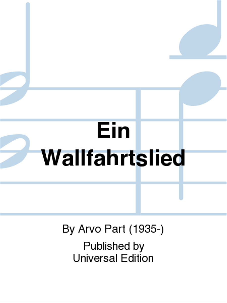 Ein Wallfahrtslied School and Community scores gallery preview page 1