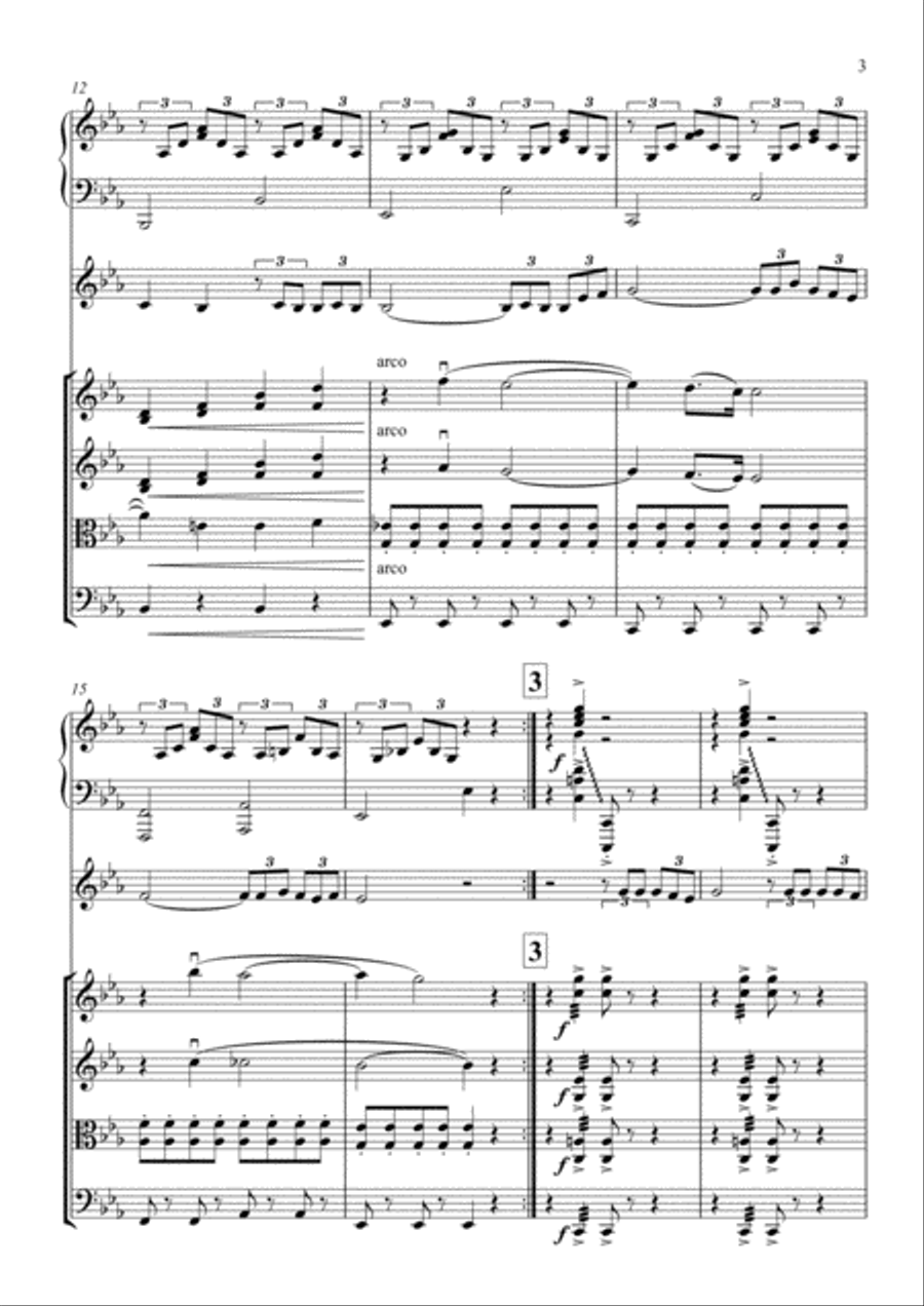 La Belle Histoire D'amour Chamber Orchestra scores gallery preview page 4