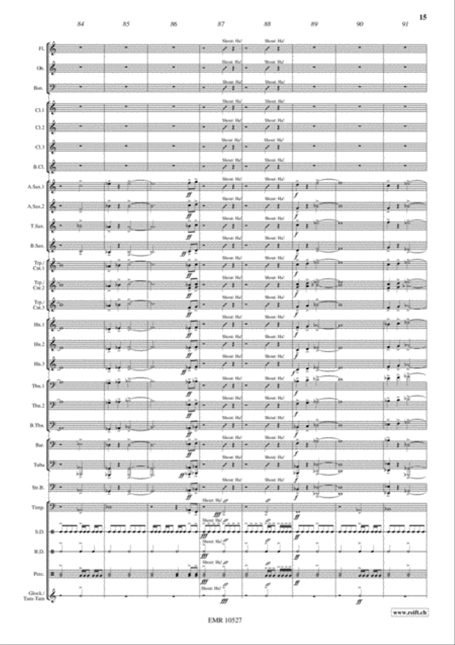 Pyramid Of Cheops Concert Band scores gallery preview page 16