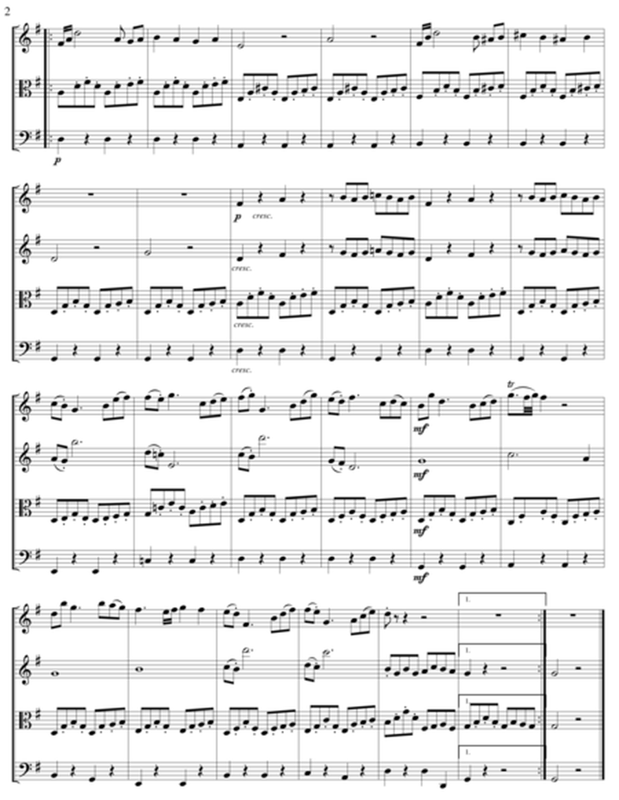 Movement in G Major for String Quartet