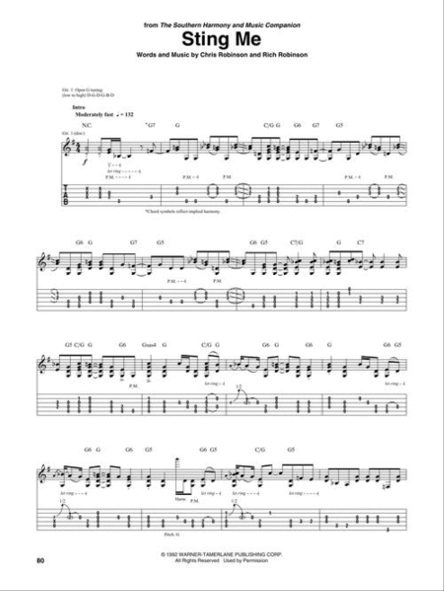 Best of the Black Crowes Electric Guitar scores gallery preview page 6