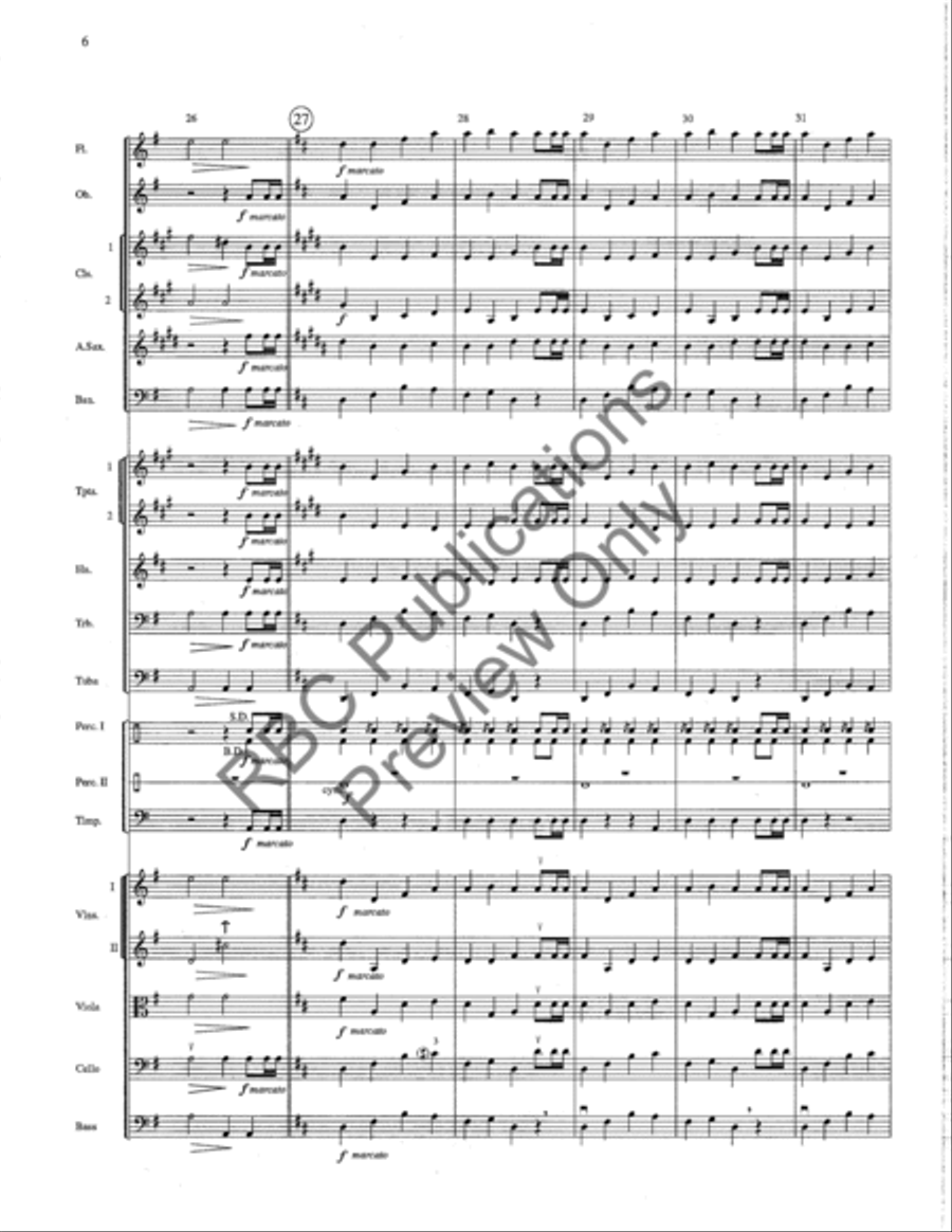 March Of The Meistersingers (Score) by Richard Wagner Full Orchestra - Sheet Music page 7