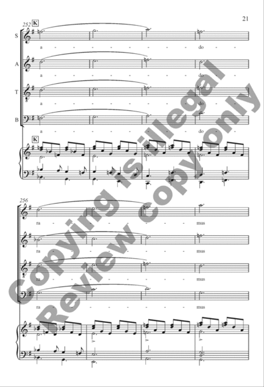 The Snow Lay On the Ground (Keyboard/Choral Score)