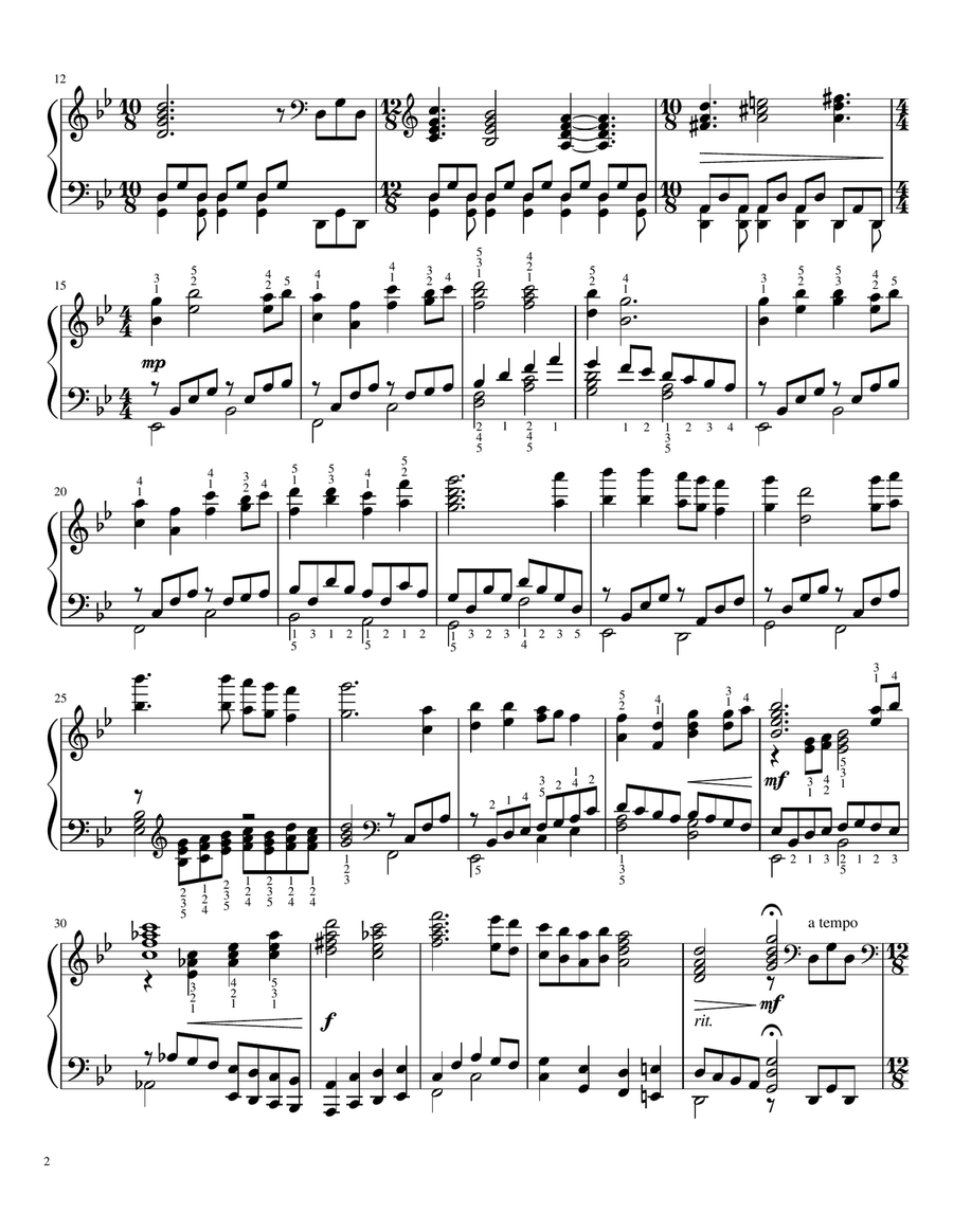 Anvil Of Crom Piano Solo scores gallery preview page 2