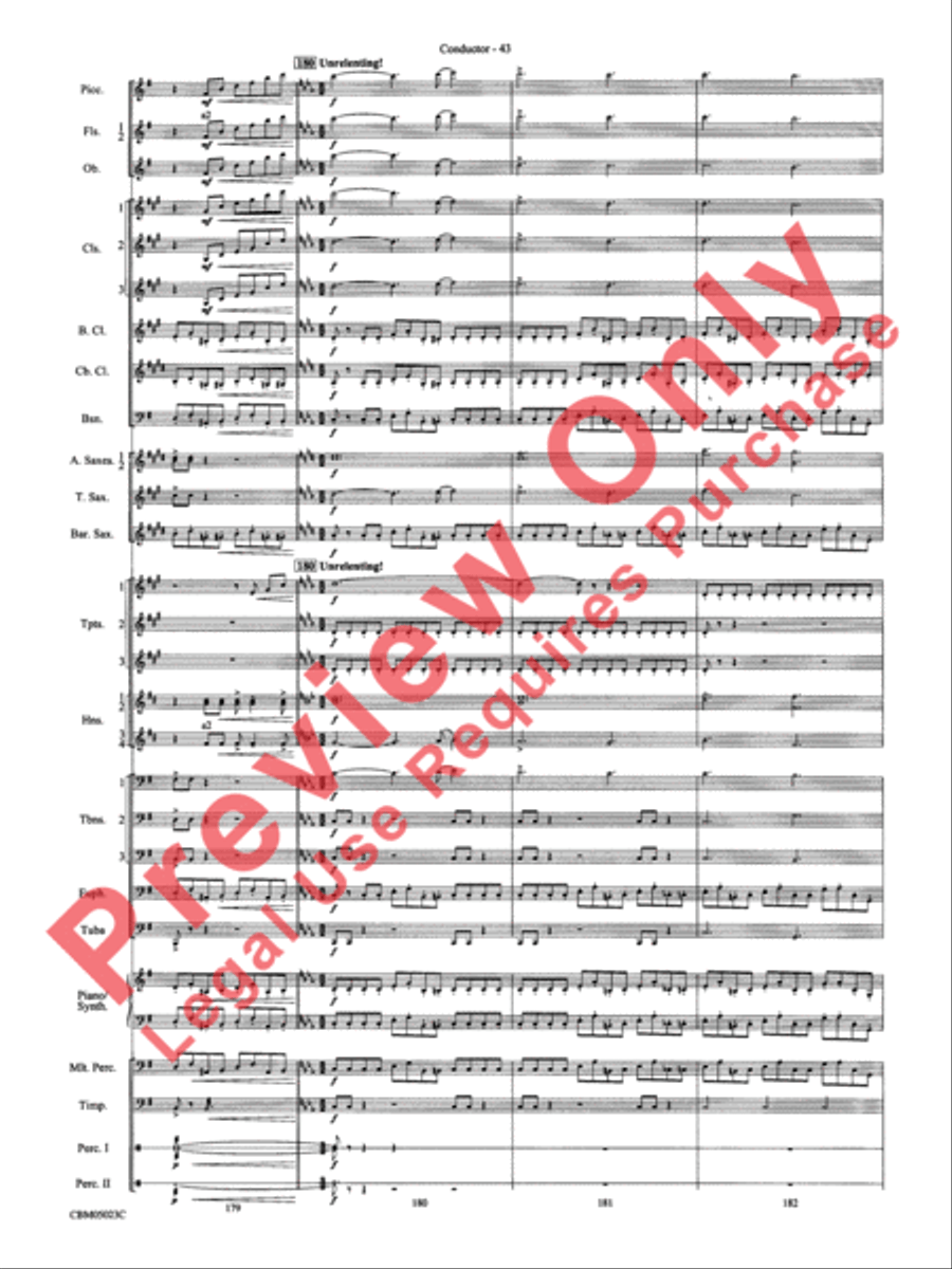 Symphonic Suite from Star Wars: Episode III Revenge of the Sith Concert Band scores gallery preview page 46