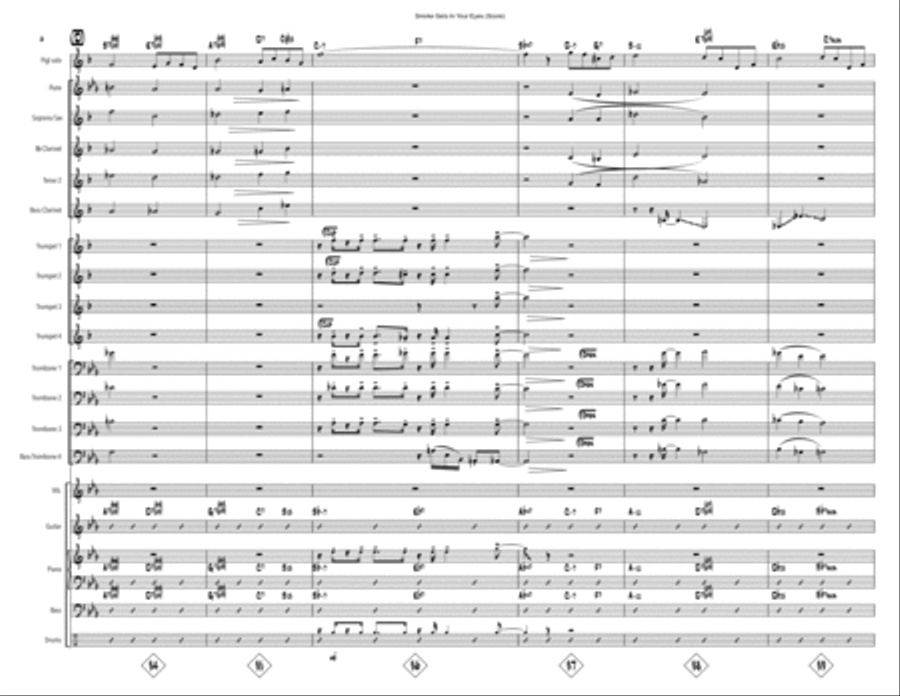 Smoke Gets In Your Eyes Smoke Gets In Your Eyes Large Ensemble scores gallery preview page 6