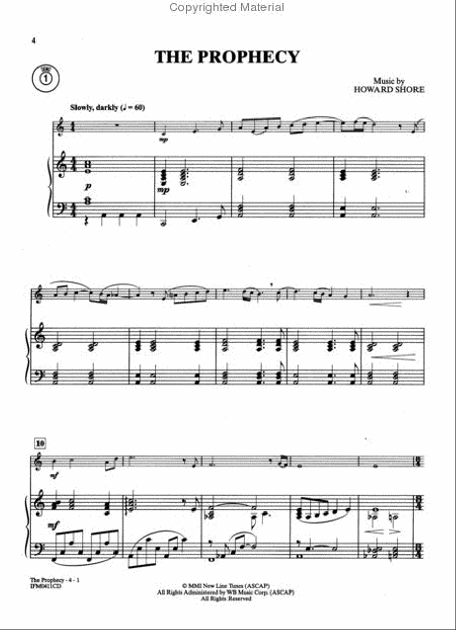 The Lord of the Rings - Instrumental Solos (Piano Accompaniment) Piano Accompaniment scores gallery preview page 5