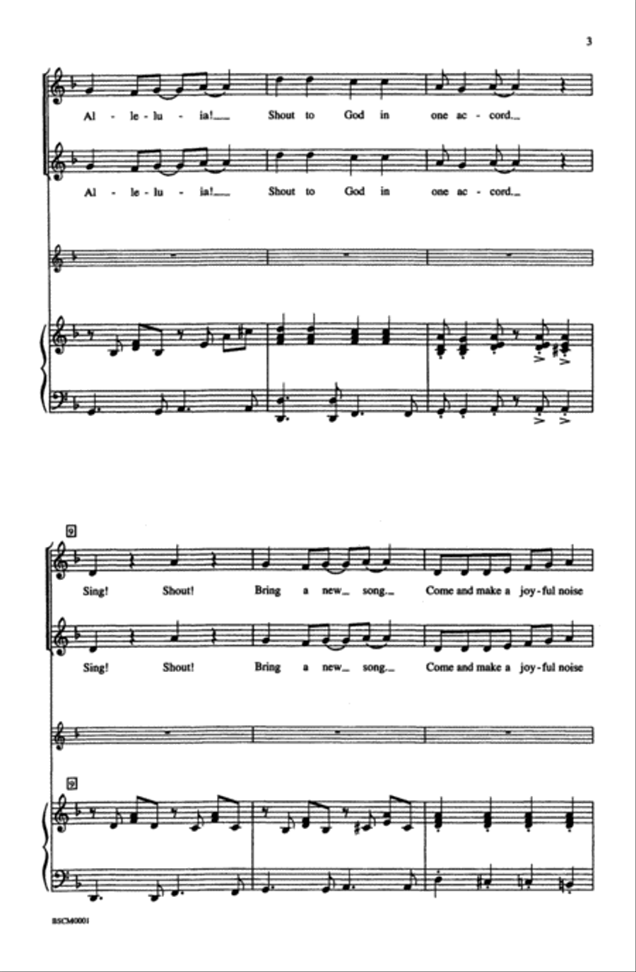 Sing! Shout! Alleluia! Sing! Shout! Alleluia! 2-Part scores gallery preview page 3