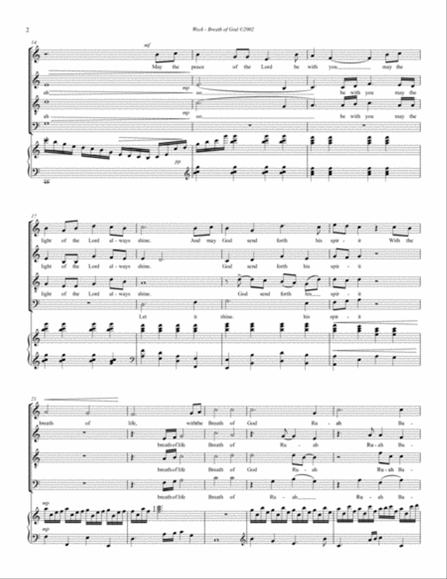 Breath of God 4-Part scores gallery preview page 2